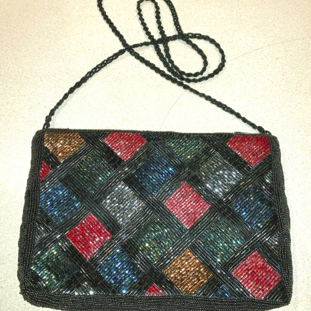 Glittering evening purse